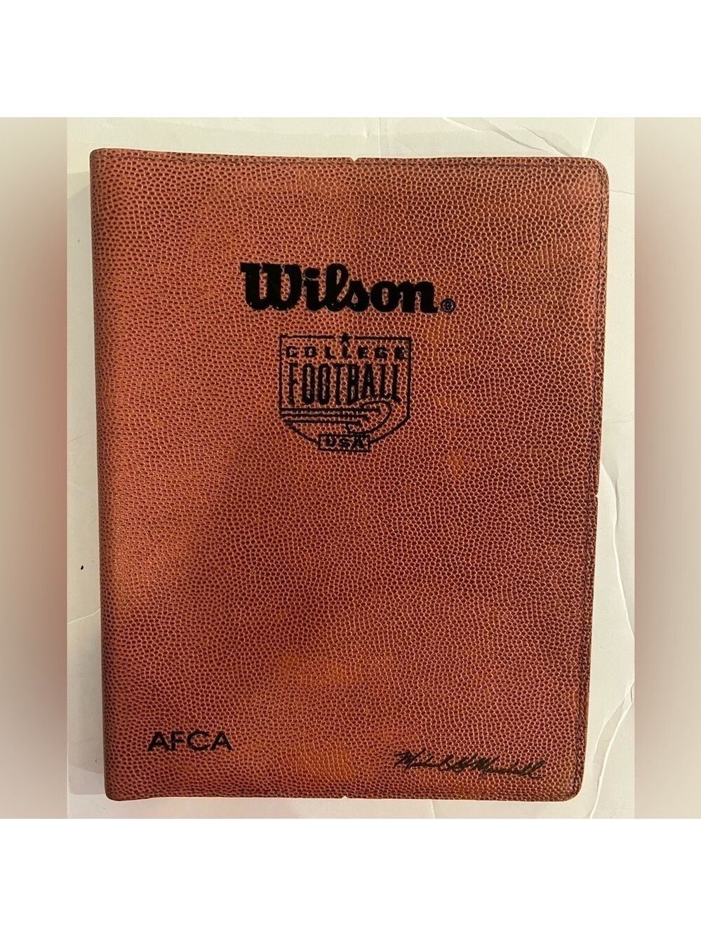Official Wilson College Football Leather Portfolio